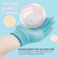thumbnail image 3 of 1pcs，Magic Elastic Bubble Wand, Colorful Smoke Bubble Machine, Rechargeable Automatic Bubble Maker with Colorful Lights with Colorful Elastic Bubbles & Smoke Effect for Outdoors Parties Use,Blue, 3 of 5