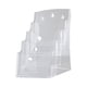 thumbnail image 2 of Portafolletos de acrílico, portafolletos, estante con diseño de parte posterior inclinada, soporte para letreros de mesa para panfletos, menú, recepci A4 4 niveles, 2 of 9