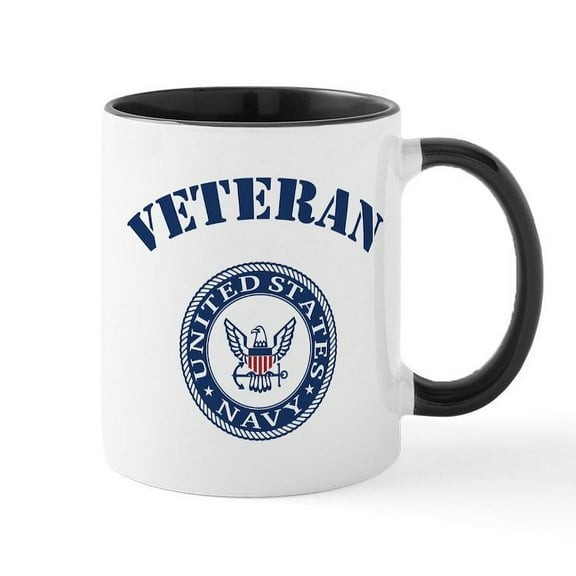 CafePress - U. S. Navy Veteran - 11 oz Ceramic Mug - Novelty Coffee Tea Cup
