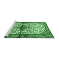 thumbnail image 2 of Ahgly Company Machine Washable Indoor Rectangle Persian Emerald Green Traditional Area Rugs, 3' x 5', 2 of 4
