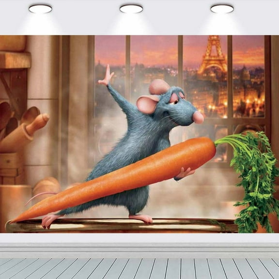Ratatouille school Taspestry Wall Decor Birthday Banner Backdrop Background Party Supplies Poster Fans