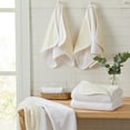 thumbnail image 2 of Great Bay Home Cotton Two-Toned Reversible Quick-Dry Towel Set  (6 Piece Set, White / Ivory), 2 of 6