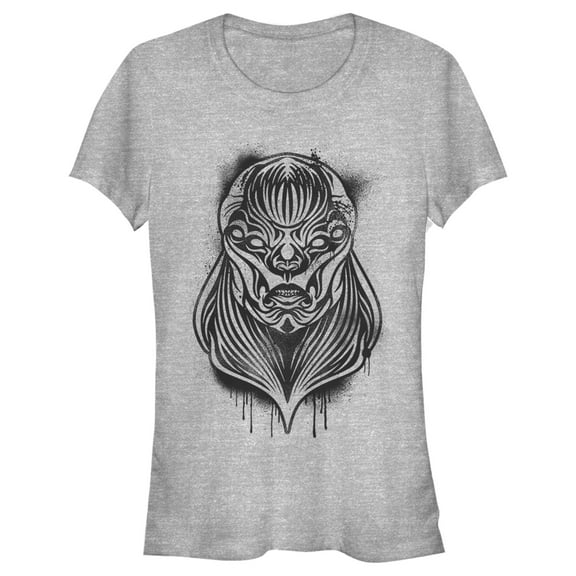 Junior's Marvel Eternals Kro Spray Paint  Graphic Tee Athletic Heather 2X Large