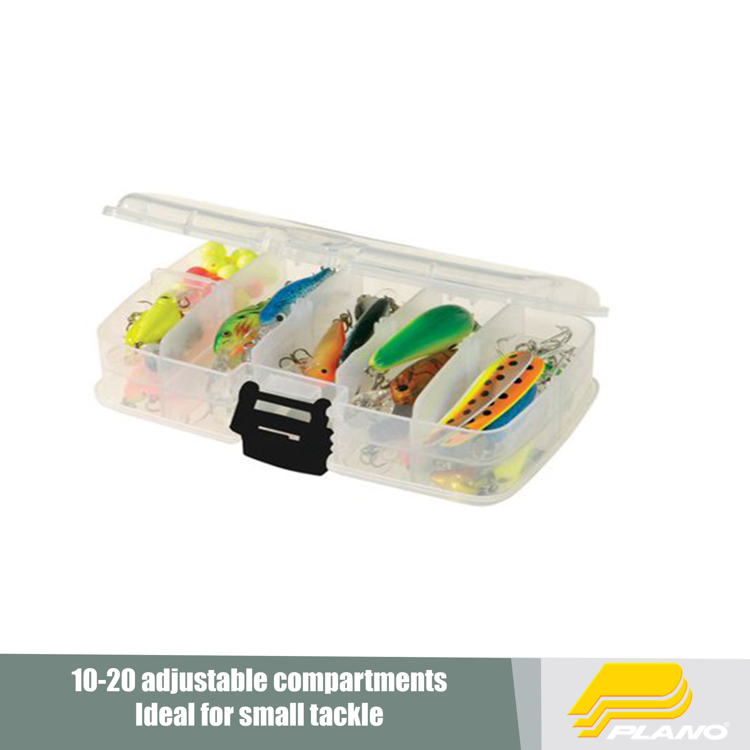 Double Layer Tackle Box, Two Level Fishing Tackle Box Organizer with  Adjustable Dividers, Outdoor Fishing Large Capacity Tackle Storage Box  14.2”x9.8”x4.7” 