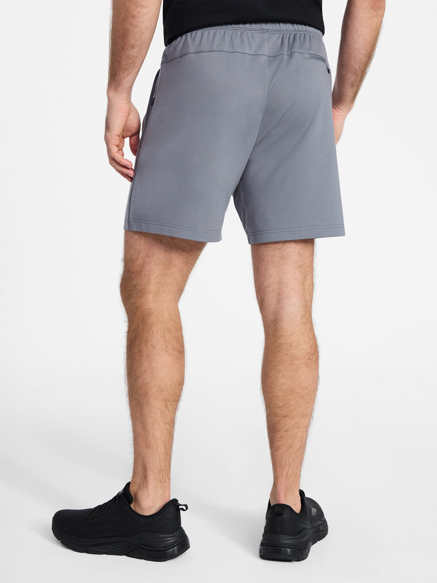 Athletic Works Men's and Big Men's Ponte Shorts, 7'' Inseam, Sizes XS-5XL