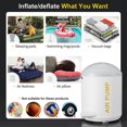 thumbnail image 2 of Inflador eléctrico recargable, bomba de aire portátil con luz LED, piscina, boya, bote inflable, anillo de natación, 2 of 5