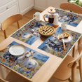 thumbnail image 5 of Placemat Set of 6 Horse Flower Floral Placemats for Dining Table Leaves Bouquet Washable Table Mats for Kitchen and Party Decor Indoor & Outdoor Use, 5 of 8