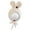 Beige, variant on Baby Headgear with Tie Warm Lining Furry Pompoms Rabbits Ear Hat Adjustable Size Plush Hat Lovely Photo Props