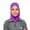 Wild Violet, variant on SnapJab Sports Hijab - Black