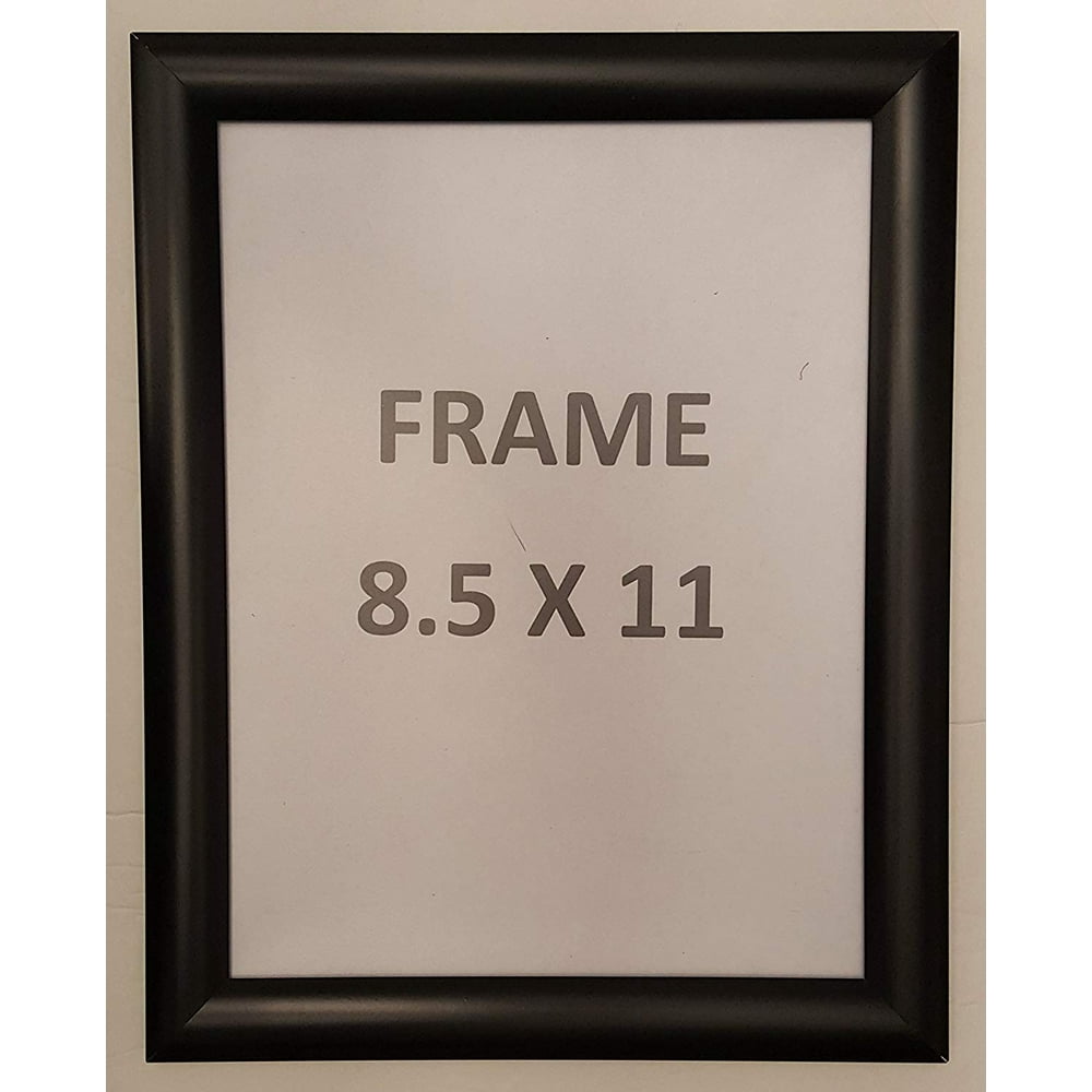 Black Snap Poster Frame/ Picture Frame / notice frame 8.5 x 11 Front