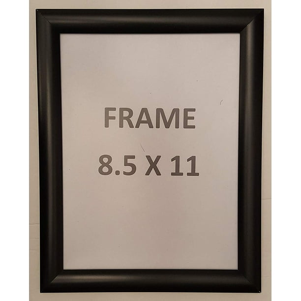 Black Snap Poster Frame/ Picture Frame / notice frame 8.5 x 11 Front