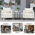 thumbnail image 6 of SZLIZCCC Modern Velvet Accent Chair, Single Sofa Chairs Armchair with Square Arm, Upholstered Accent Chairs for Living Room, Bedroom, Apartment, 6 of 8
