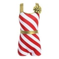thumbnail image 2 of YONGHS Kids Girls Striped Jumpsuit Candy Cane Christmas Leotard Ballet Gymnastics Bodysuit, 2 of 5