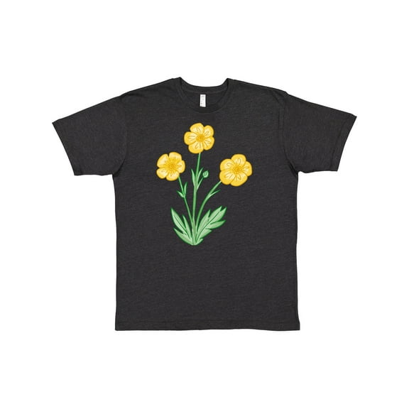 Inktastic Yellow Buttercup Flowers T-Shirt