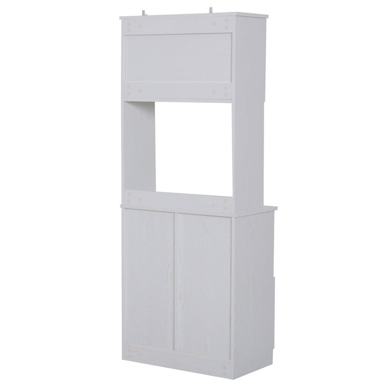 59in Corner Cabinet 3-Tier Shelves 1 Drawer 1 Door Bathroom Slim