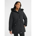 thumbnail image 2 of Time and Tru Women's and Women's Plus Hooded Anorak Jacket with Faux Fur Trim, Heavyweight, Sizes XS-2X, 2 of 6