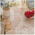 thumbnail image 4 of Nvzi Lace Tablecloth Rectangular Table Cover for Kitchen Dinning Wedding Party Decoration -SIZE G:53*94inch,White B, 4 of 4