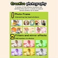 thumbnail image 4 of Impresora Térmica Digital de Alta Definición con Pantalla de 2 Pulgadas y Cámara de Impresión, Sin Tinta, con Papel y Tarjeta de 32 GB, Ideal Como Regalo para Niños, Color Rosa., 4 of 10