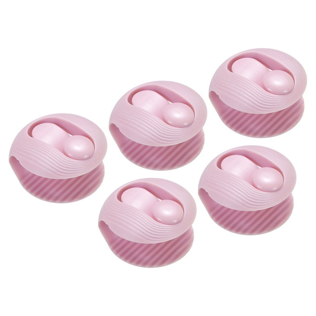Unique Bargains Grips Quilt Cover Clips,1Set No Pins Duvet Clips Corner Quilt Fixer Pink