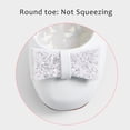 thumbnail image 5 of Stelle Girls Mary Jane Shoes Bowknot Low Heel Dress Shoes Princess Party Wedding Flats for Kids Toddler Easter First Communion Pump Shoes,White, 5 of 6