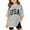 Grey, variant on Fshinging y2k Tops For Toddler Girls Summer T Shirts Letter Printed Short Sleeve Basic Kids Tshirts Clothes Size 7-8 Years