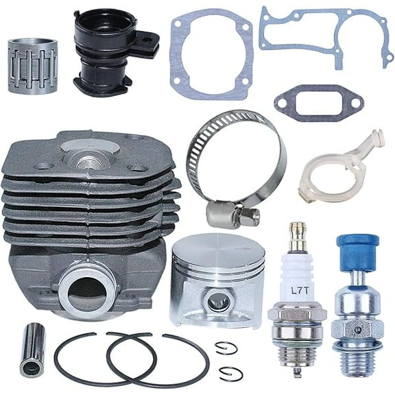 52mm Big Bore Cylinder Piston Top End Kit, Replacement for Husqvarna 362 365 371 371XP 372 372XP Chainsaws, Replaces 503939372 503 93 93 72, Durable and High Performance