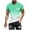 Mint Green T-Shirt, variant on Men's Big & Tall T-Shirt Summer Crew Neck Short Sleeve Tops Palm Tree Graphic Pullover Gradient Color Tee Beachwear Yellow XXL