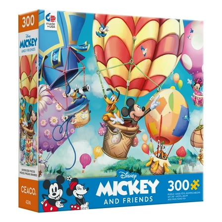 Ceaco Mickey’s Air Balloon Howard Robinson 300 Piece Interlocking Jigsaw Puzzle