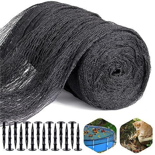 15 x 20 ft heavy duty mesh pond cover for leaves and protect koi fish from herons, birds, cats, predators
