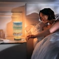 thumbnail image 7 of Seastars Seashells on Beach Bedside Table Lamp LED Warm Lights with USB Charging Port Retro Cylinder Desk Lamps, 7 of 7