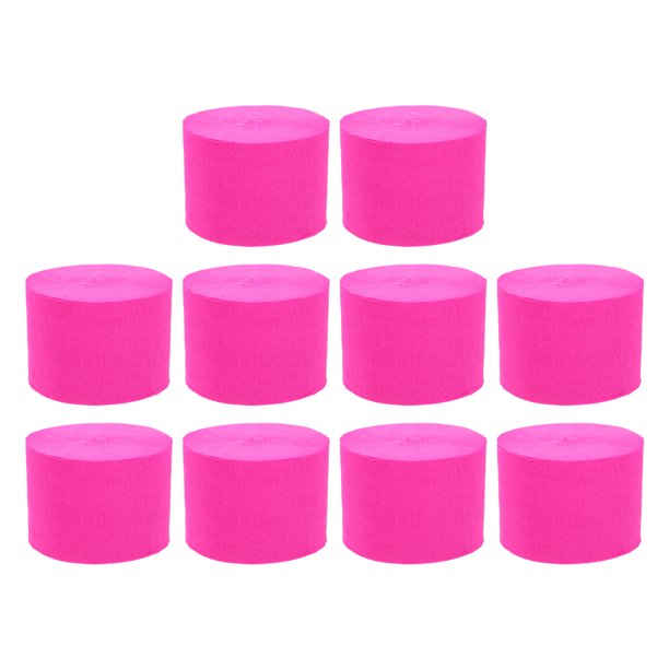 KAKOWELY 10 serpentinas decorativas de papel crepé para decoración de bodas, cumpleaños y fiestas.
