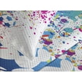 thumbnail image 4 of Ambesonne Soccer Quilted Bedspread Set 3 Pcs, Colorful Splashes Balls, King Size, Multicolor, 4 of 5