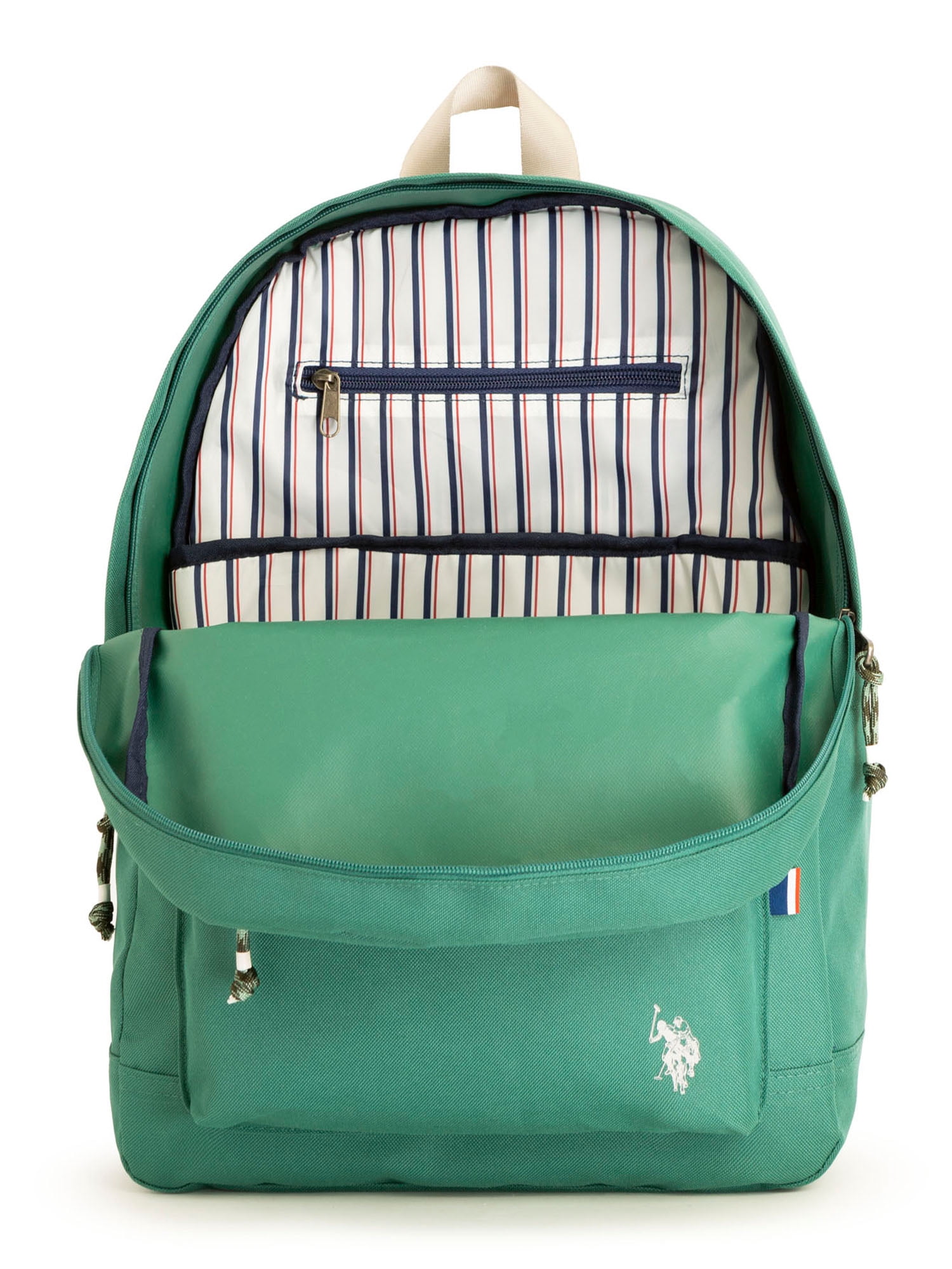 U.S. Polo Assn. Adult 18" Water-Resistant Backpack, Kingston Green