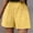 Yellow pants for women, variant on up to 60% off Gifts wycnly Shorts for Women Summer Casual Solid Elastic Waist Loose Straight Short Pants Breathable Cotton Linen Leisure Pocket Shorts Mint Green XXL
