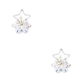 thumbnail image 2 of Matsuzay Colgante Navidad Estrella Campana Decoración Atmósferas Decoración Navideña Decorativa Blanco 2piezas, 2 of 6