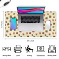 thumbnail image 5 of 31.5x15.7 Inch Gaming Mouse Pad, Non-Slip Stitched Rubber Desk Mat for Desktop & Laptop,Christmas Gift Bow Beige Pattern, 5 of 6