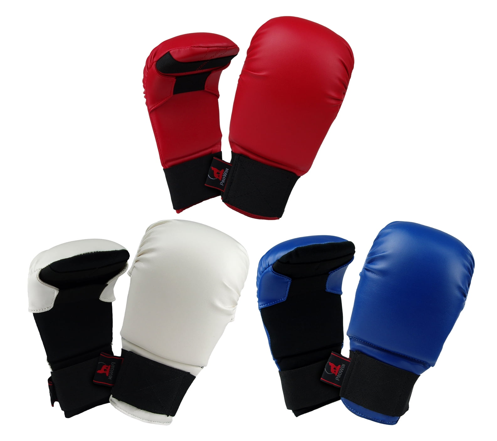 Karate Sparing Boxing Punch Karate Mitts Elasticated Gym Training Gloves MMA 
