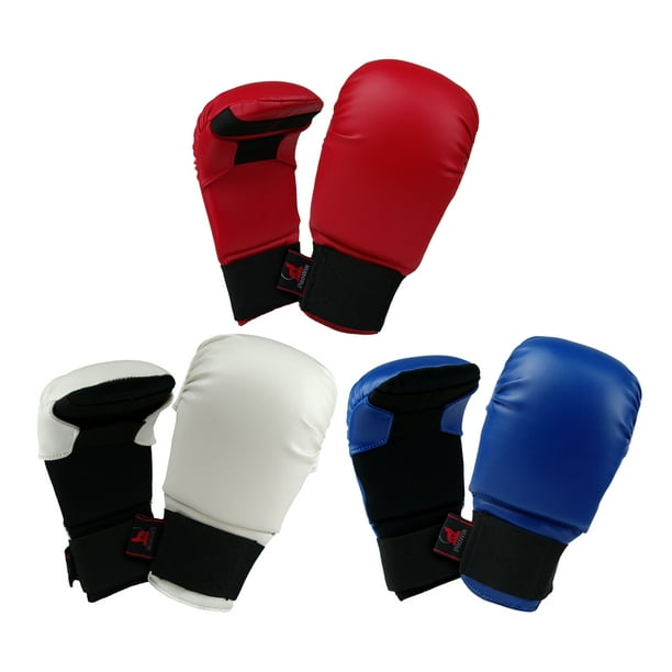 Karate Sparring Training Gloves Mitts, Karate Taekwondo Vinyl Gloves
