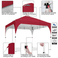 thumbnail image 6 of Alden Design Outdoor Canopy Tent with Stakes Ropes Sandbags Wheeled Bag for Patio, Red, 6 of 8