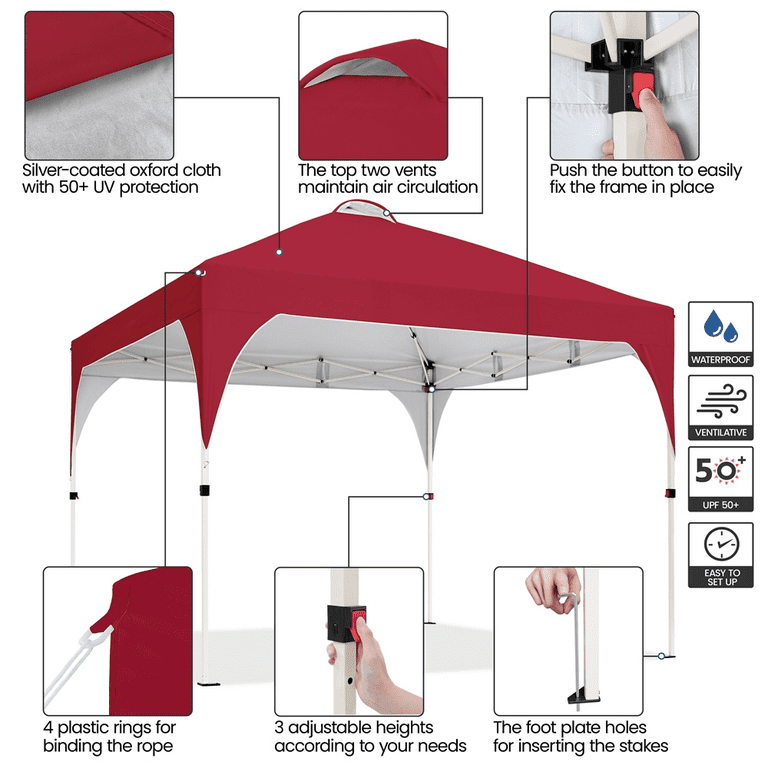Free Shipping! Alden Design Outdoor Canopy Tent with Stakes