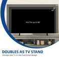 thumbnail image 3 of Uforic 70'' Farmhouse TV Console with 2 Shelves, Suitable for up to 80-inch TVs, Gray, 3 of 5