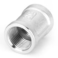 thumbnail image 3 of TAISHER 10PCS 304 Stainless Steel Cast Pipe Fitting, Coupling, 1/4" x 1/4" NPT Female Threaded, 3 of 6