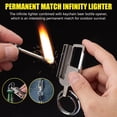 thumbnail image 3 of Kit de Supervivencia Permanente (Paquete de 2) – Llavero Encendedor Infinito Impermeable – Iniciador de Incendios de Sílex, 3 of 8