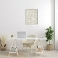 thumbnail image 2 of Stupell Industries Minimal White Line Beige Grain Pattern Modern Framed Wall Art, 24 x 30, Design by Alpenglow Workshop, 2 of 5
