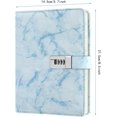 thumbnail image 5 of Journal Notebook, A5 Daily Journal Marble Diary with Lock for Girls PU Leather Diary with Combination Lock Diary Lock for Women Teenagers Kids 192 Pages (3 Digit), 5 of 5