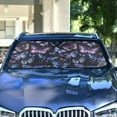 thumbnail image 4 of Beautiful Watercolor Butterflies Car Windshield Sun Shade Foldable Car Front Window Visor Heat and UV Protection 53x23.5, 4 of 8
