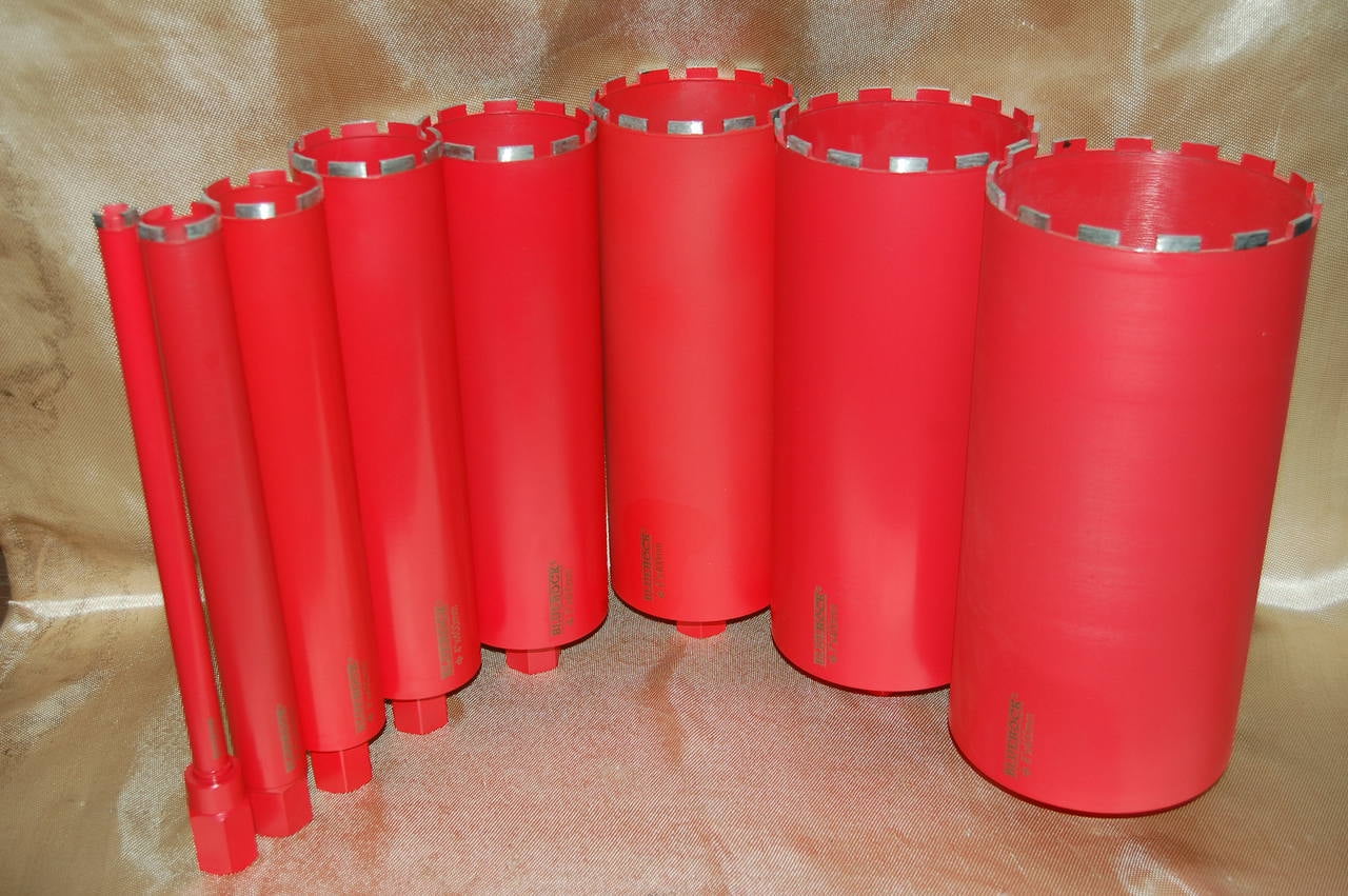 BLUEROCK ® 8" Z1 Concrete Core Drill w/ Stand & 1"- 8" Diamond WET Coring Bit Set - PACKAGE DEAL