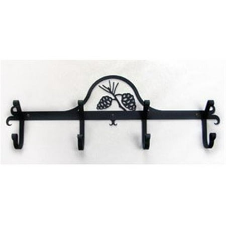 Wall Mounted Wrought Iron Coat Rack, Wrought Iron Coat Rack With Hooks And Shelves