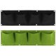 thumbnail image 1 of Bolsa de plantación de plantas Colgante de pared vertical Balcón Flor Bolsa de plantación de árboles verdes Bolsa de plantación de múltiples puertos de pared cuadrada 2 piezas 4 bolsas ER, 1 of 5