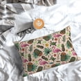 thumbnail image 5 of Yiaed Tropical Mask Flamingo Print Brushed Microfiber Envelope Pillowcases, Standard,Envelope Closure Pillow Cases(No pillow core)-20"x30", 5 of 6
